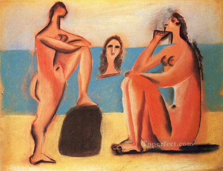 Trois baigneuses 2 1920 抽象的なヌード油絵